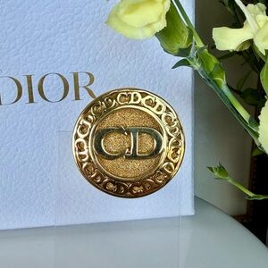 Christian Dior Vintage Logo Brooch